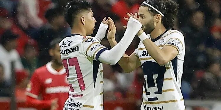 Pumas le saca valioso empate a Toluca